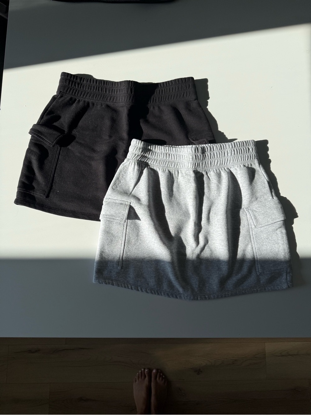 Calvin Klein Jeans Mini Skirt Pair - Black & Light Gray